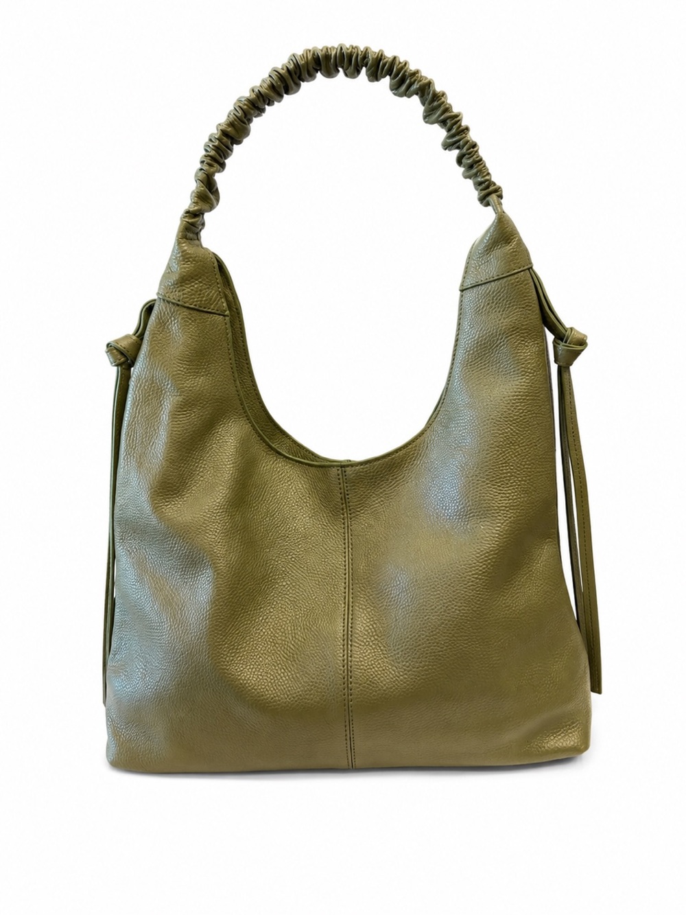 New! Laggo Bella Olive Green Leather Hobo Bag